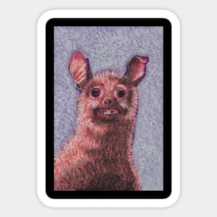 Ugly Rat Portrait Sticker